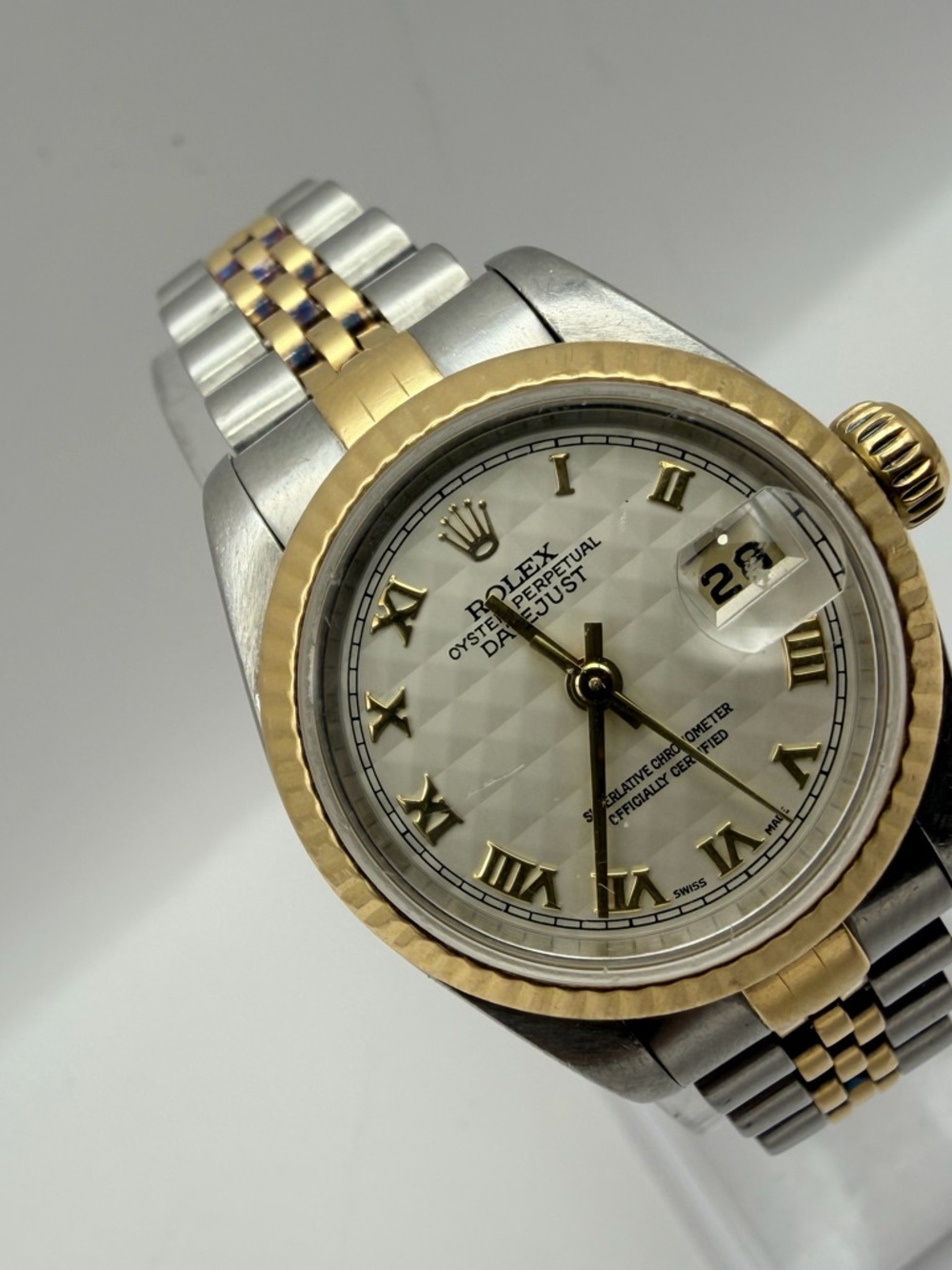 Rolex Two-Tone Gold and Silver Ladies Datejust with Mother-of-Pearl Dial